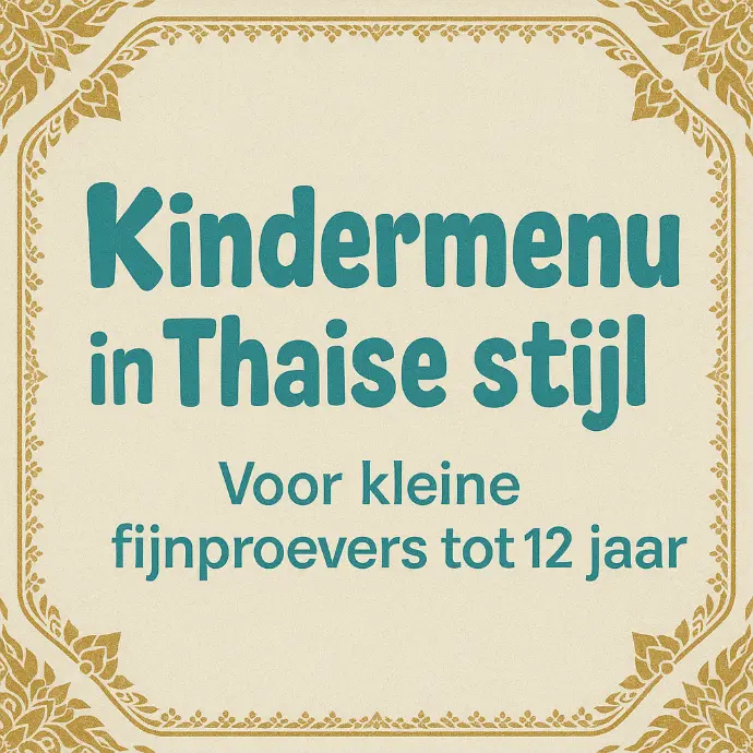Kids' Menu in Thai Style